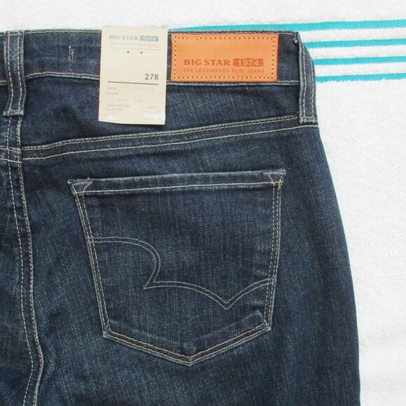 New BIG STAR Jeans Size 27 Long Sarah Low Rise Bootcut Denim - Picture 10 of 13
